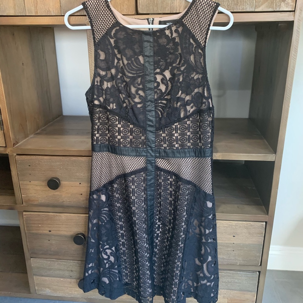 Mossimo - Black Lace Zipper Dress